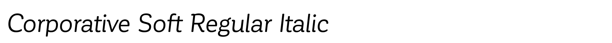 Corporative Soft Regular Italic image